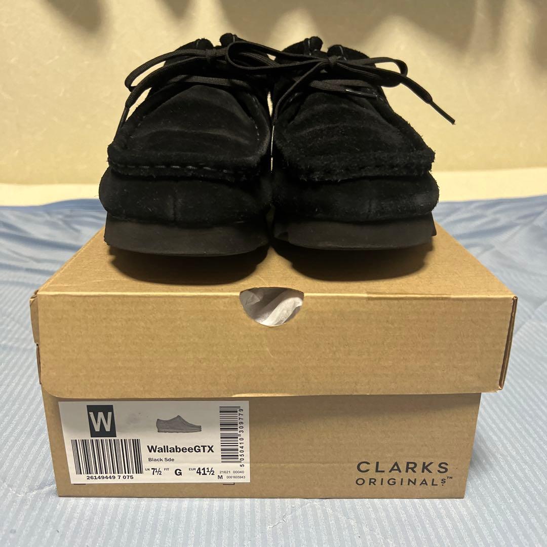 【24時間以内発送】CLARKS Wallabee GTX ブラック 7.5