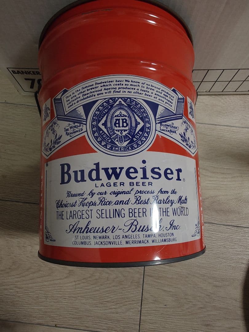 希少　レア　Budweiser バドワイザー　バケツ　お皿　懐中電灯　セット
