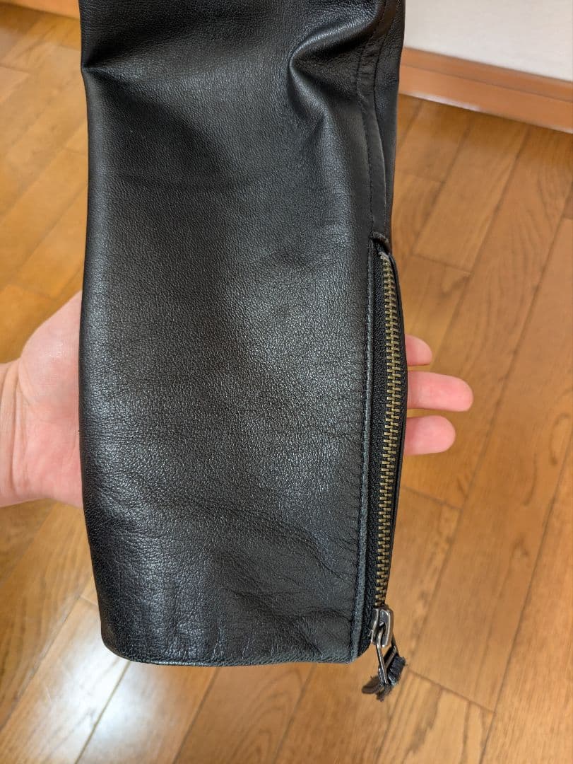 グレースコンチネンタル　ラムレザージャケット　ブラック 38 Mサイズ