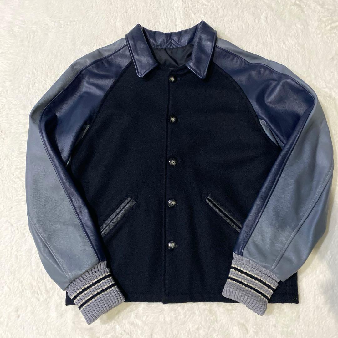 【希少】SKOOKUM スクーカム　USA製　スタジャン　レザー　M