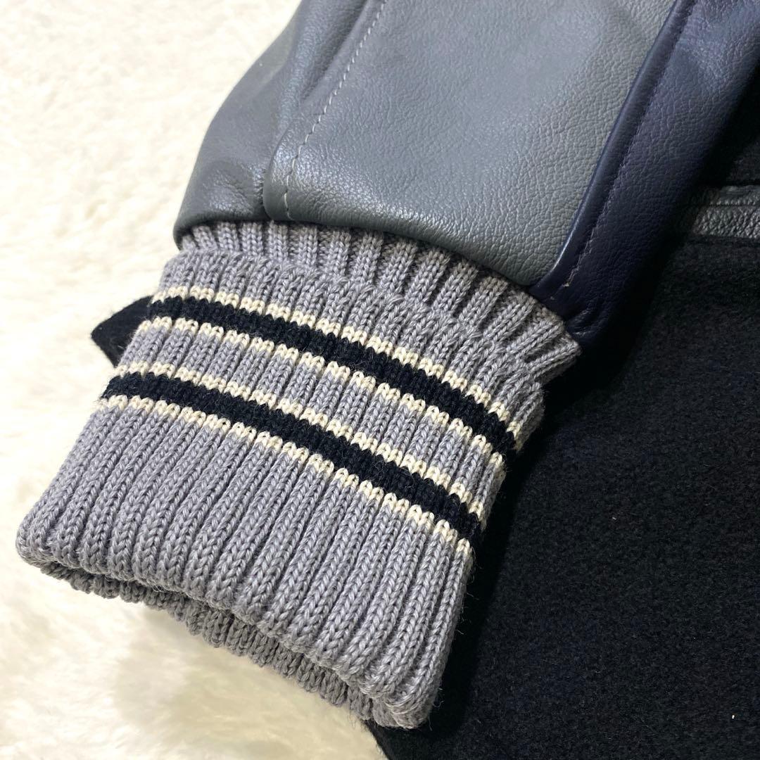 【希少】SKOOKUM スクーカム　USA製　スタジャン　レザー　M