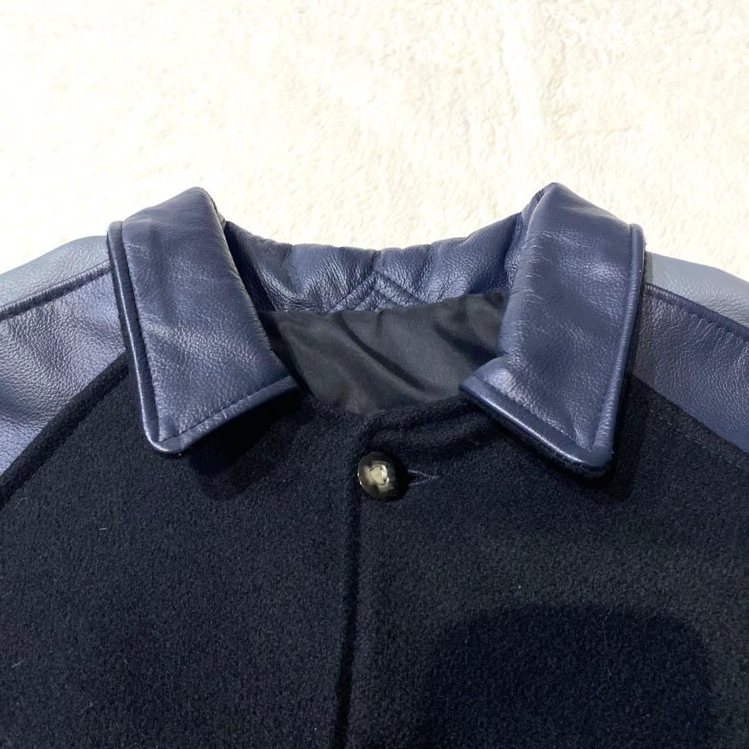 【希少】SKOOKUM スクーカム　USA製　スタジャン　レザー　M