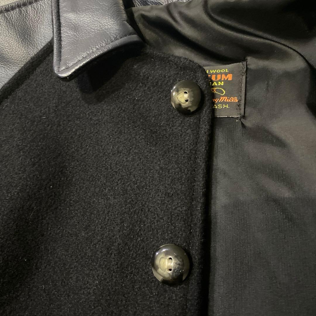 【希少】SKOOKUM スクーカム　USA製　スタジャン　レザー　M