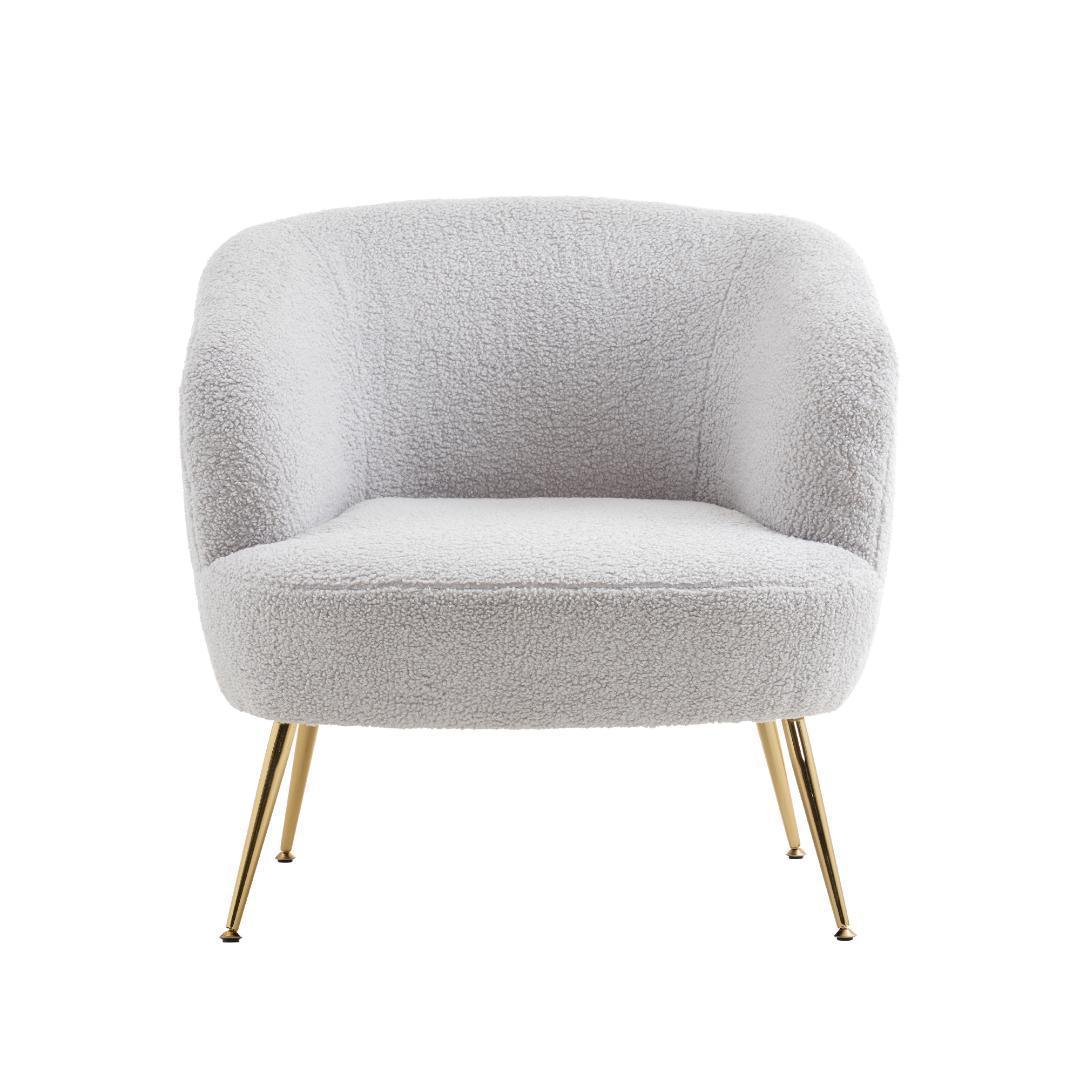 【グレー】ソファ チェア 一人掛けソファ リビングチェア ふんわり 柔らかい