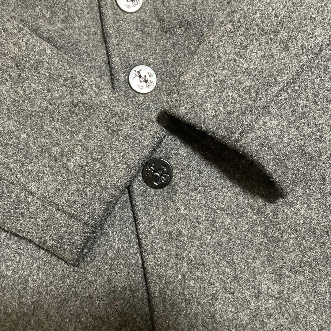【極美品】ショット シングル ピーコート キルティング グレー 42 XL