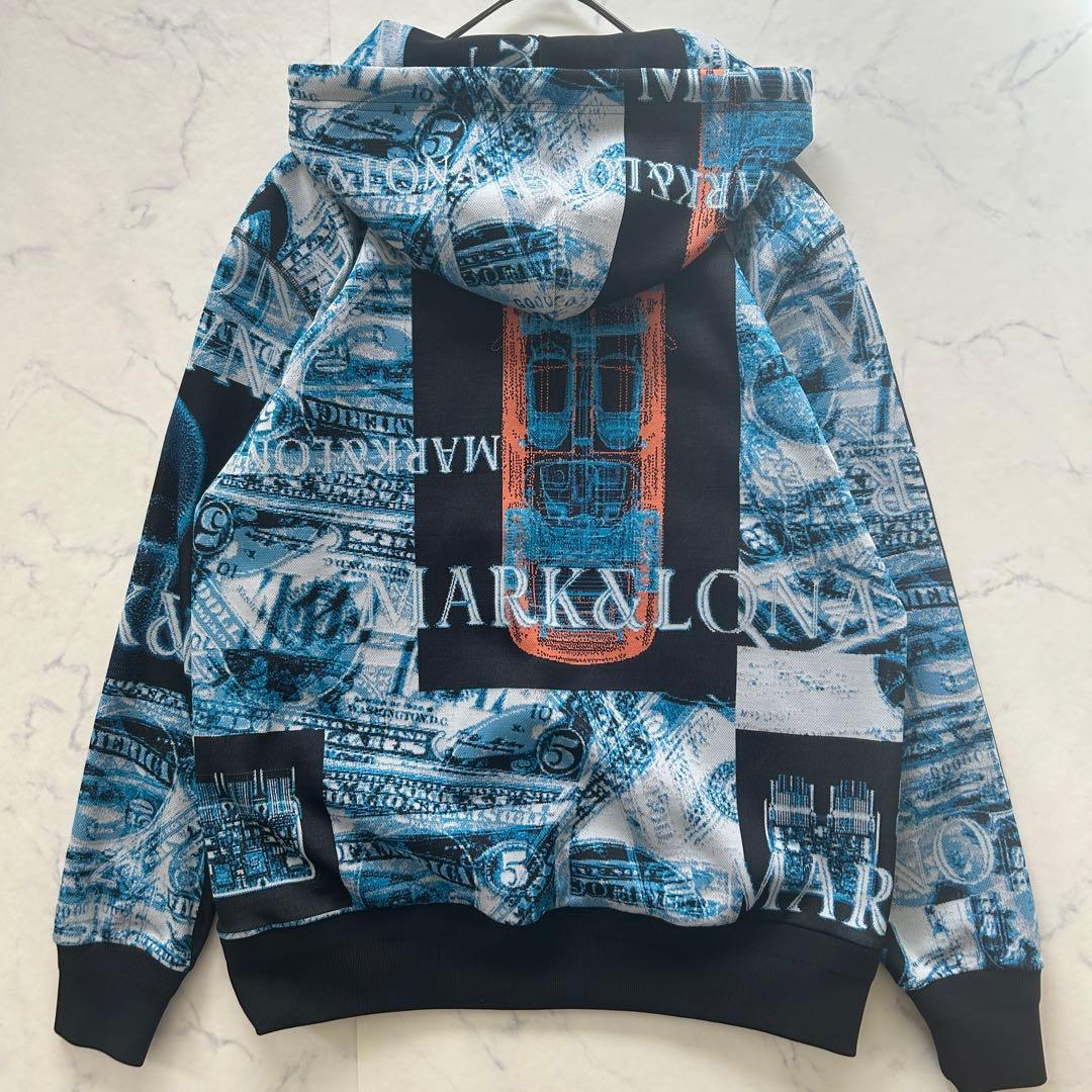 完売品 マークアンドロナ 2021年 パーカー ブルゾン 総柄 プルオーバー
