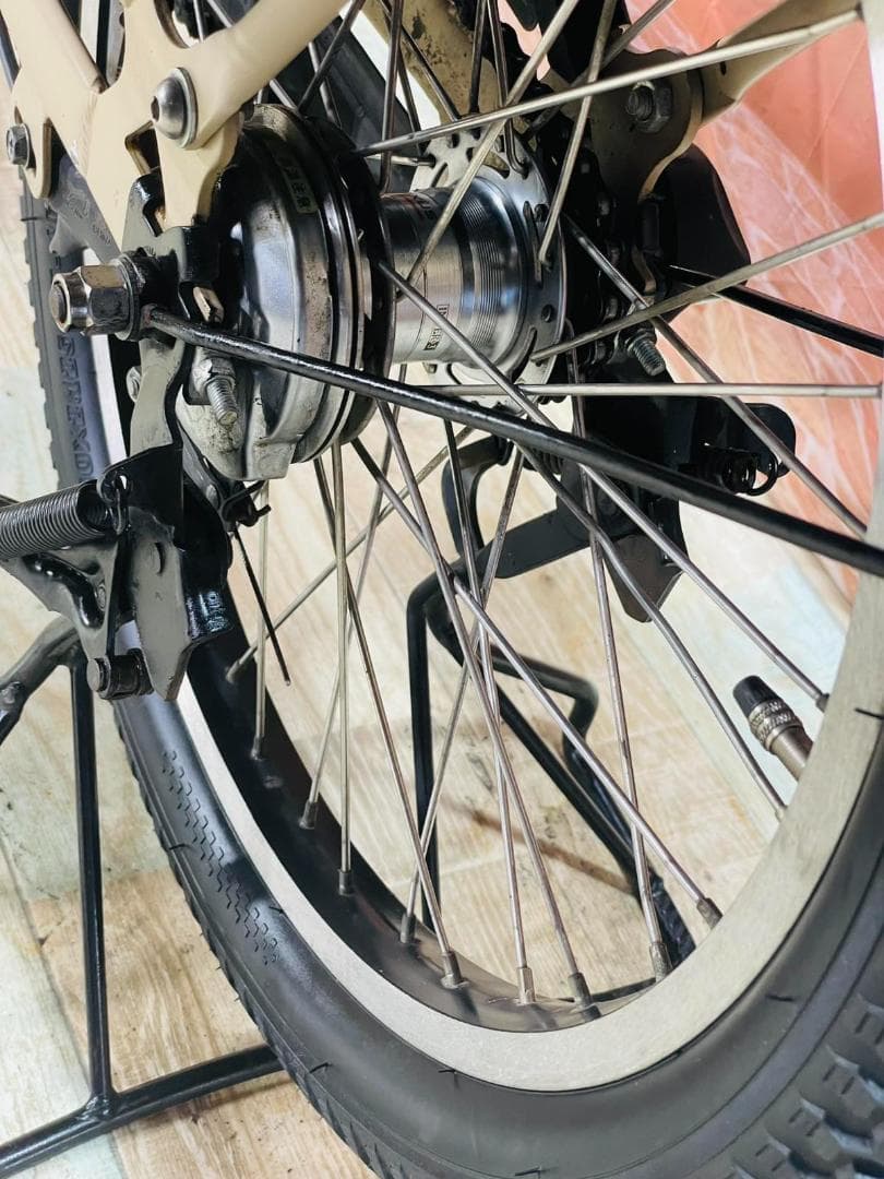 ヤマハPAS最上級バビー　マカロンラテ⭐️　子供乗せ電動アシスト自転車Y2131