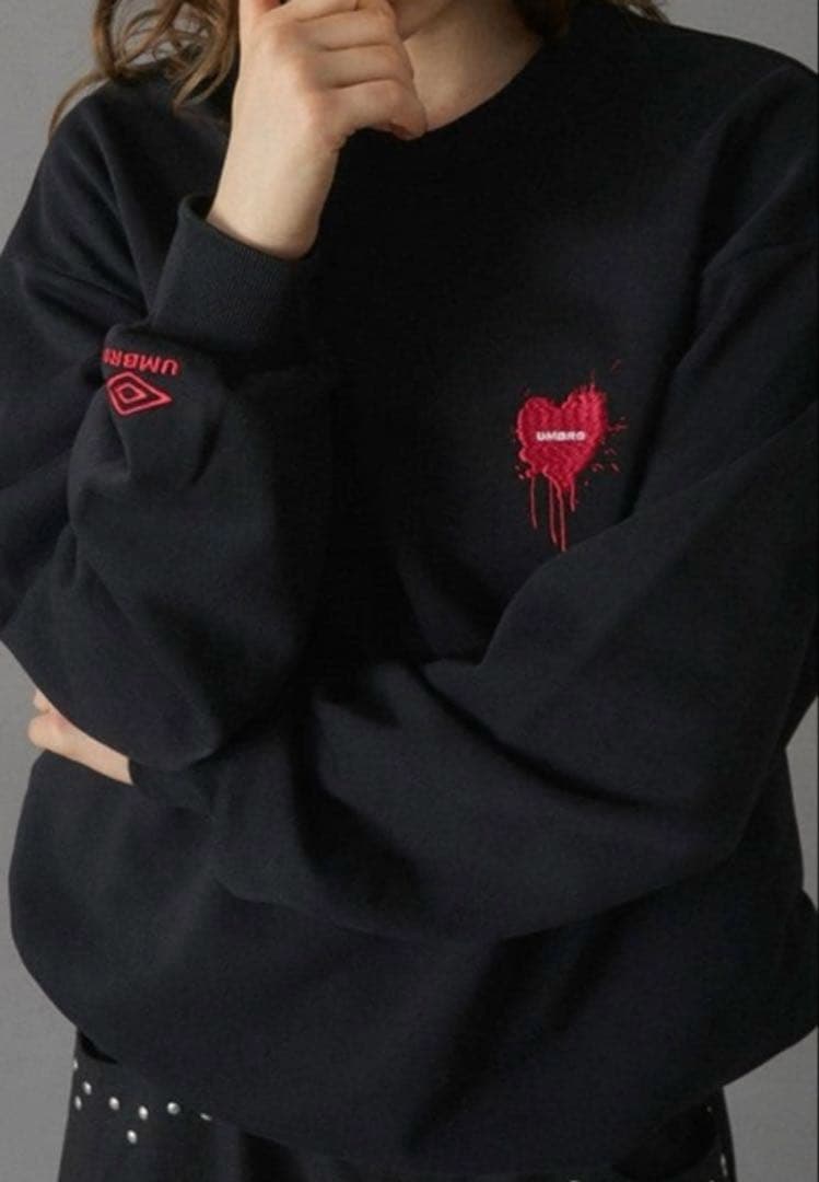 トップス ONCILY umbro HEART LOGO DRAW CODE SWEAT