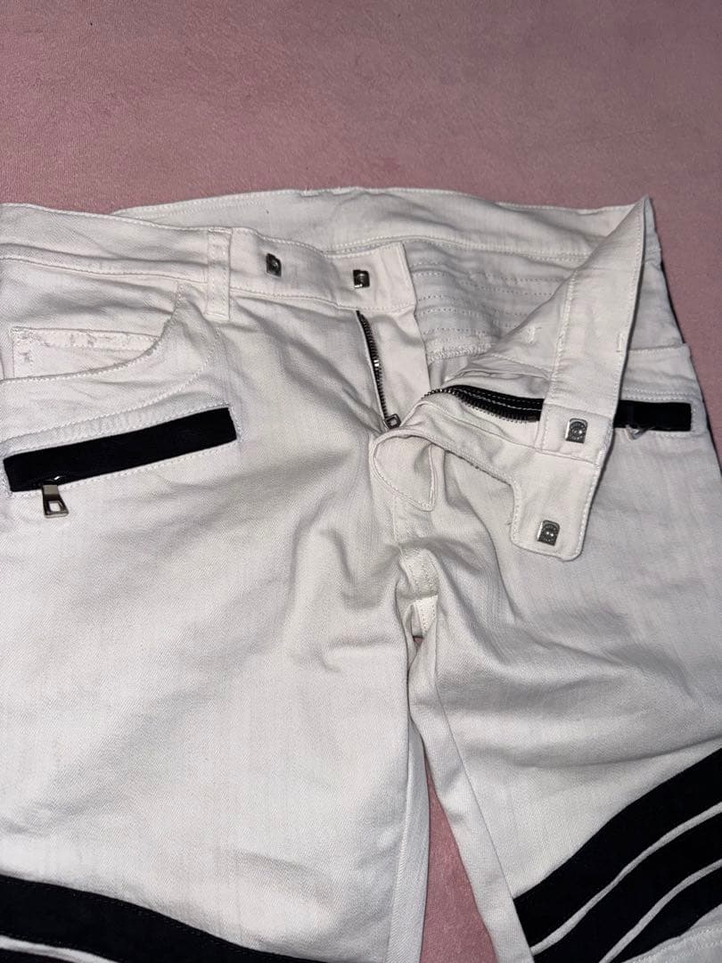 べ*け様 BALMAIN バルマン　ライダースデニ　サイズ32 ￼￼