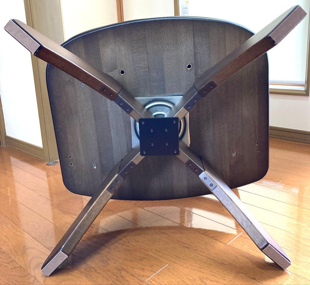 HIRATA 木製座椅子 ロータイプ1人掛け回転椅子