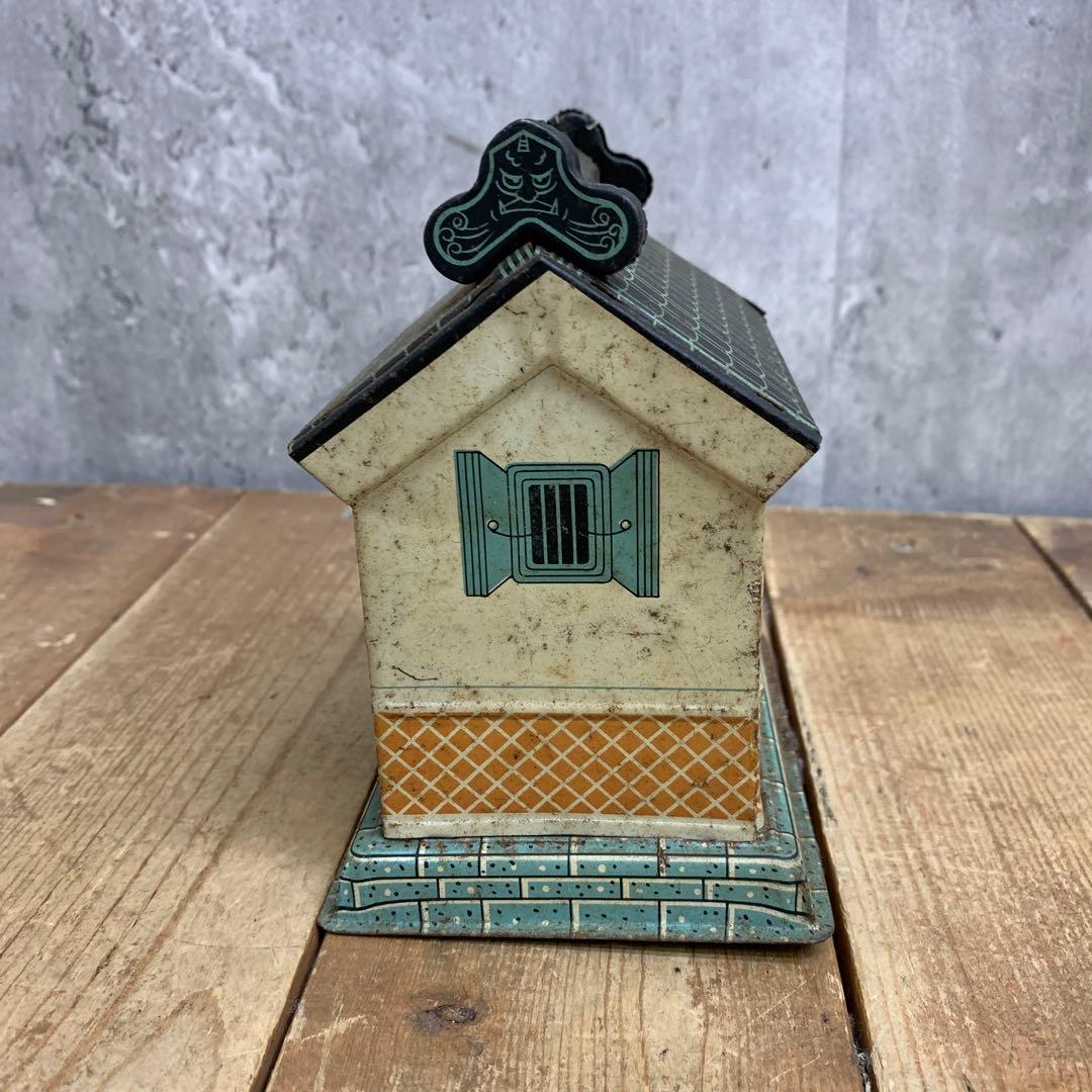 3F 【昭和レトロ】ブリキ 貯金箱 蔵型 AOKI TOY 日本製 ヴィンテージ