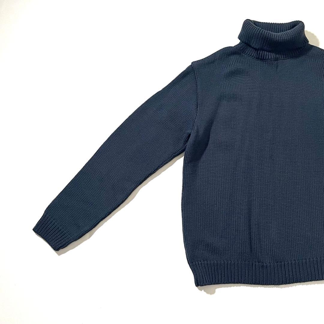 【美品】アニエスベー　ニット セーター　フランス製　タートルネック　ローゲージ