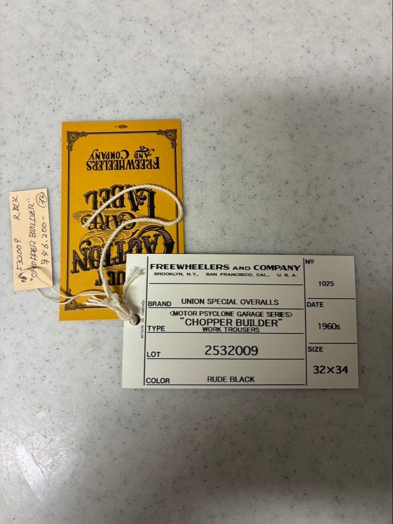 freewheelers チョッパービルダー　コーデュロイ