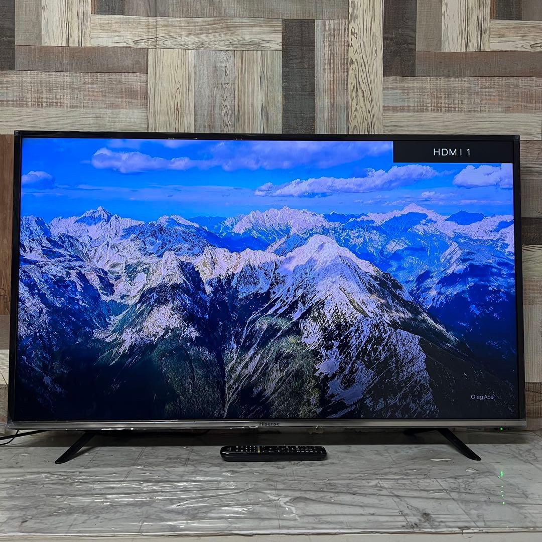 全国送料込❣️Hisense49型地デジ・BS CS液晶TV外付HDD裏録画対応