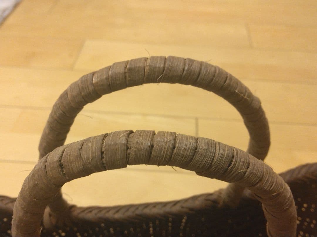 【商品】国産　山ぶどう手提げかご