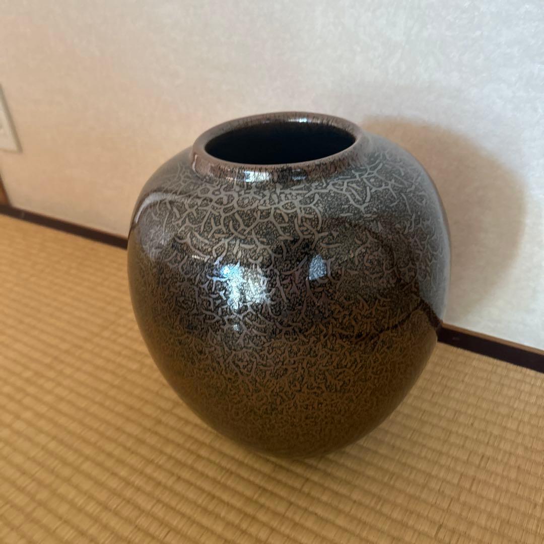 『松樹天目壷』　木村盛康 作