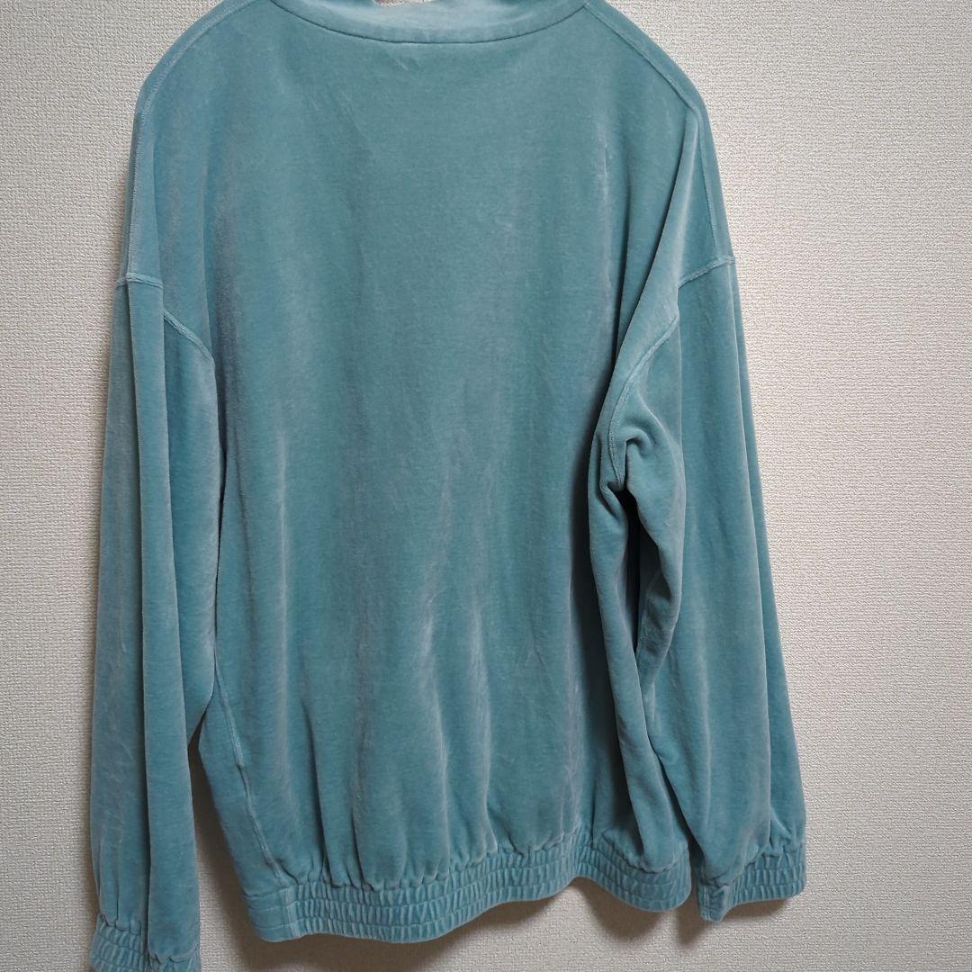 auralee 　ハーフジップ　ベロアスウェット