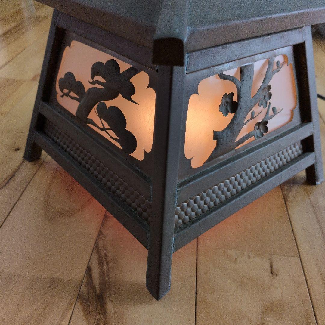 灯籠　銅製　年代物　アンティーク　美品　骨董品　釣り灯籠