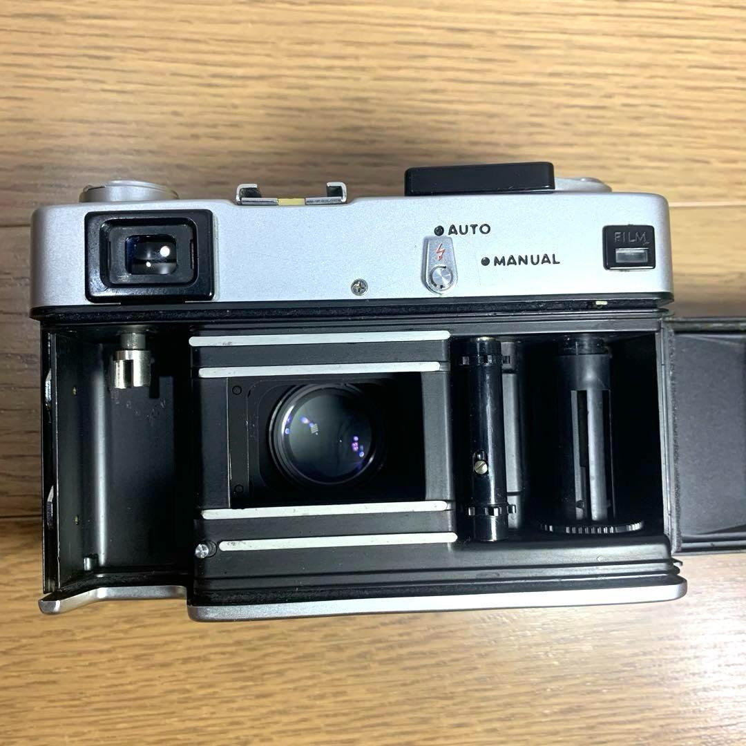 【動作確認、清掃済】minolta HI-MATIC E 皮ケース付き