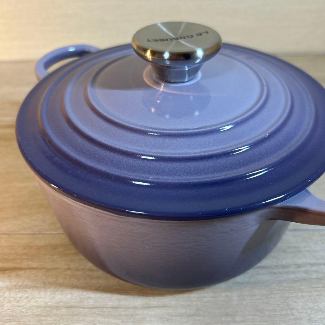 ルクルーゼ　ココットロンド　18cm ブルーベルパープル 両手鍋　鍋