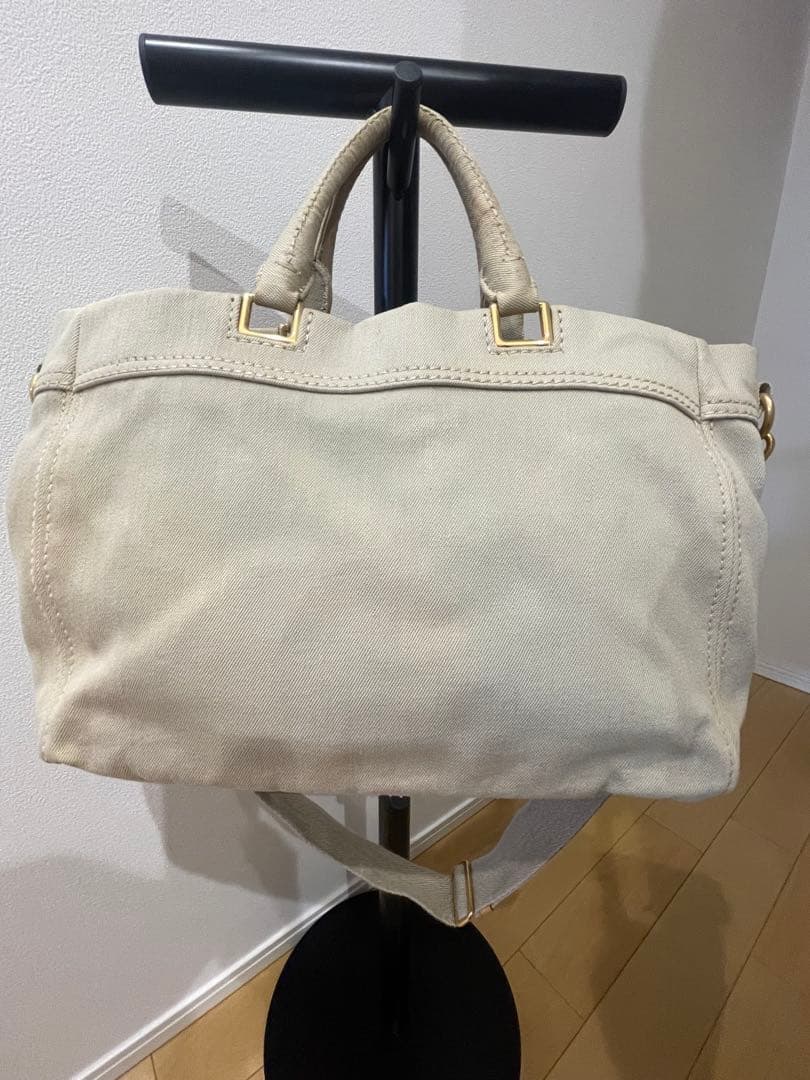 PRADA カナパ　トートバッグ　ベージュ