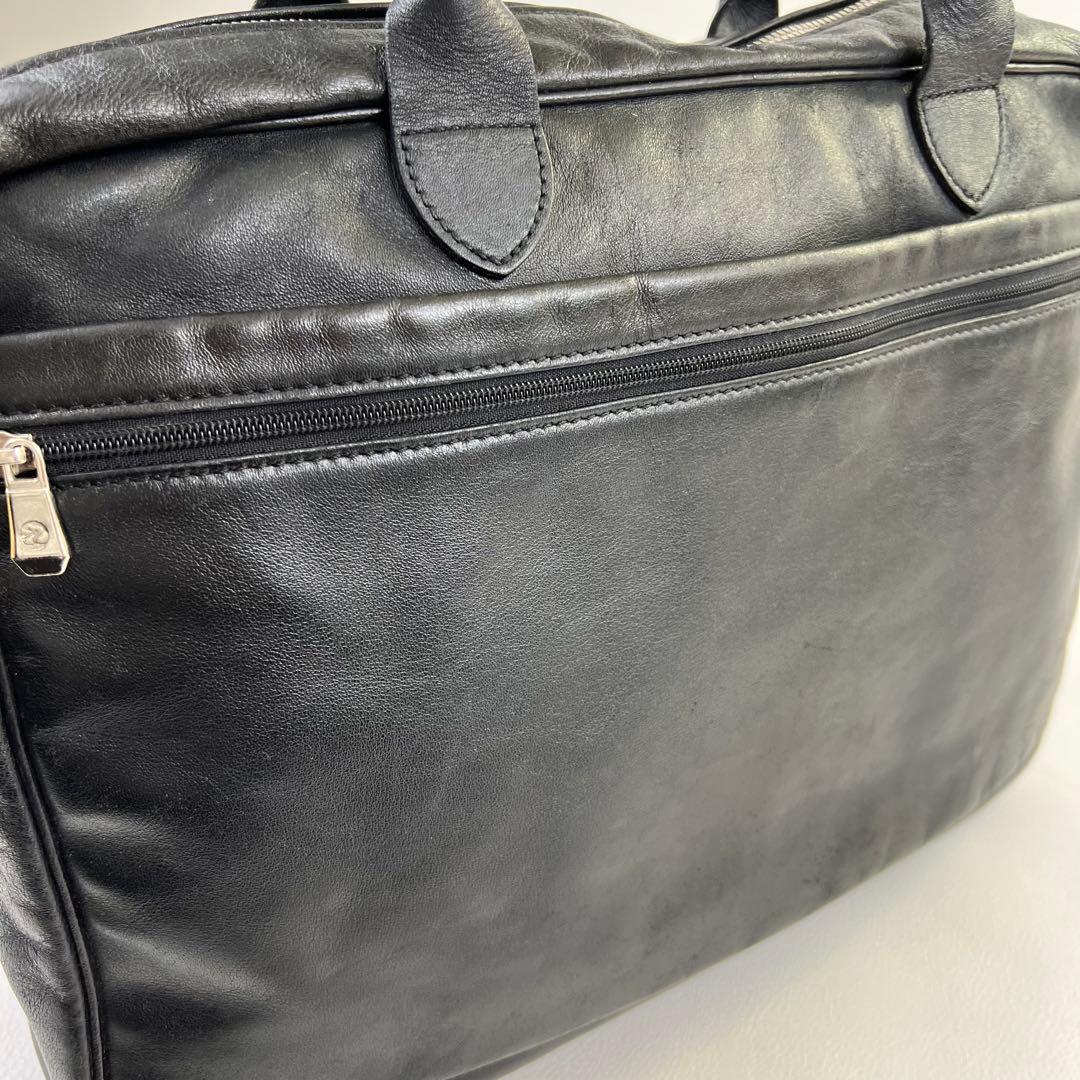 【2way✨】ロンシャン ビジネスバッグ ブリーフケース レザー A4可 黒