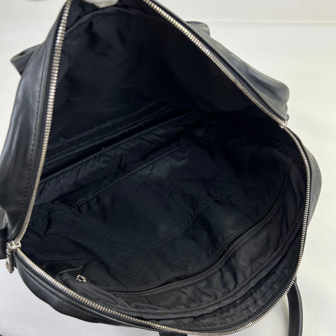 【2way✨】ロンシャン ビジネスバッグ ブリーフケース レザー A4可 黒