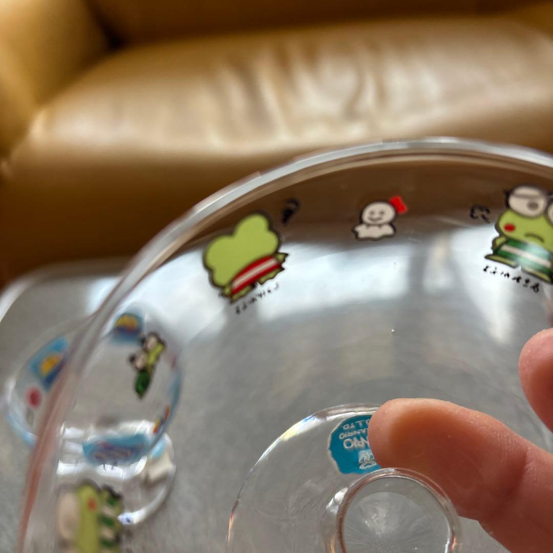 未使用サンリオみんなのたあ坊、けろけろけろっぴ、ランナバウツ.デザートグラス3個