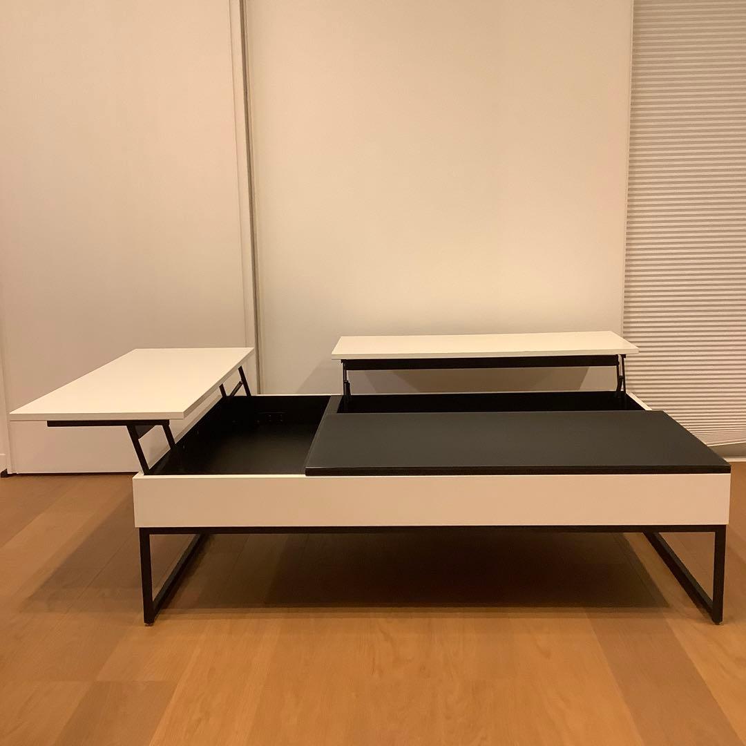 BoConcept Chiva ボーコンセプト ローテーブル 艶消し黒&白