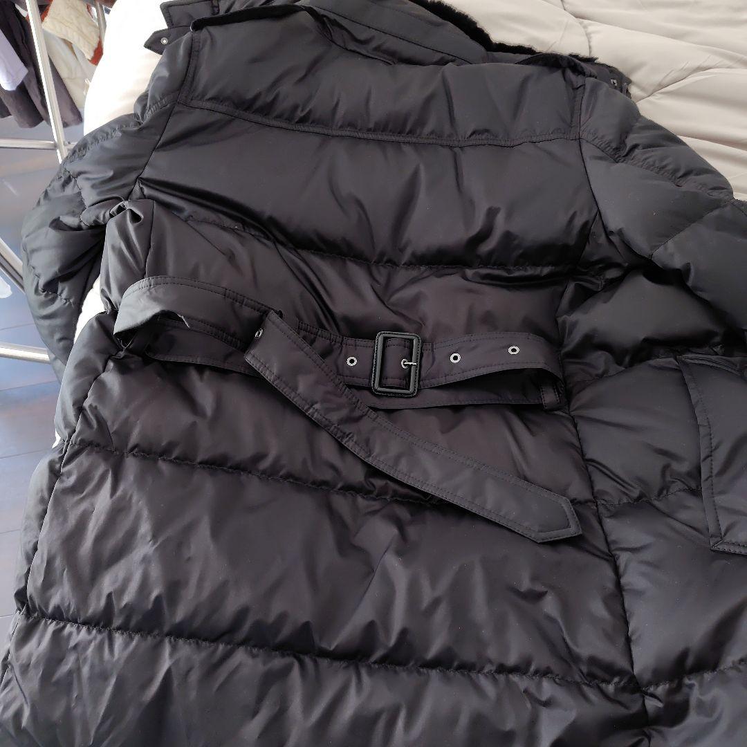 バーバリーブラックレーベル ホワイトグースダウンコート M ノバチェック