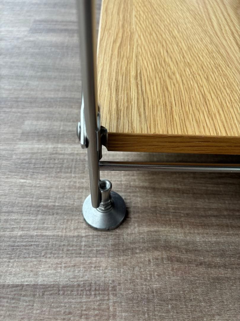 無印良品 MUJI ステンレスユニットシェルフ オーク材棚セット ワイド 小