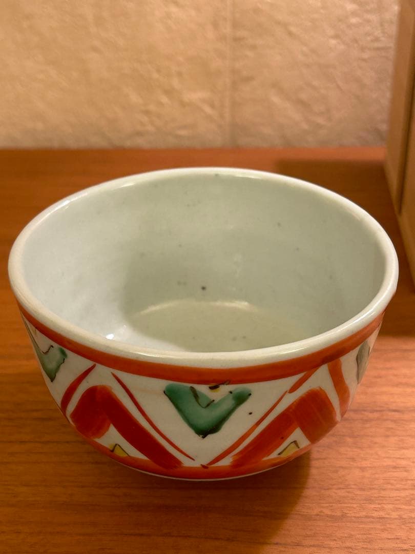 貴重 須田菁華 色絵 茶碗 検 九谷焼 茶道 検 魯山人