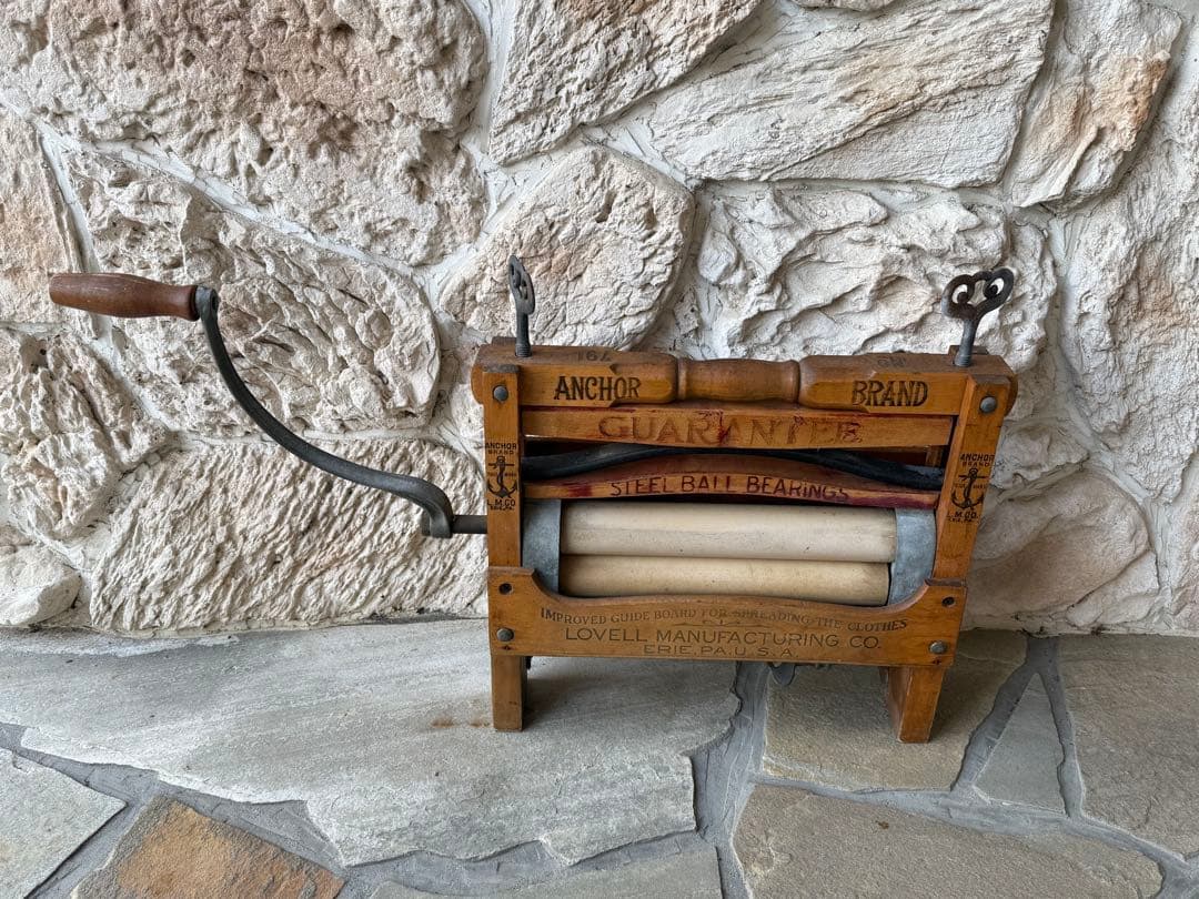 【値下げ】アンティーク アンカー 社ローラー式脱水機