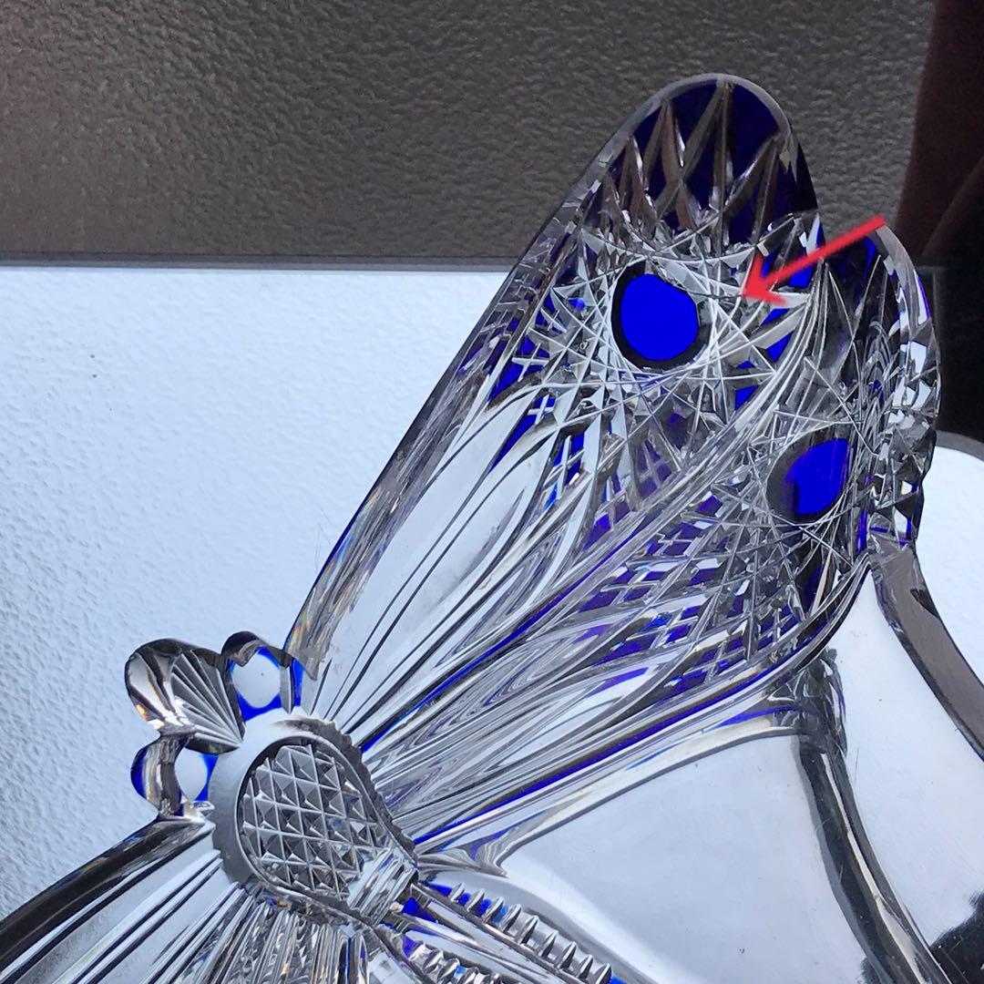 美術館所蔵品オールドバカラ リベリュールLibelluleトンボ蜻蛉 装飾皿名作