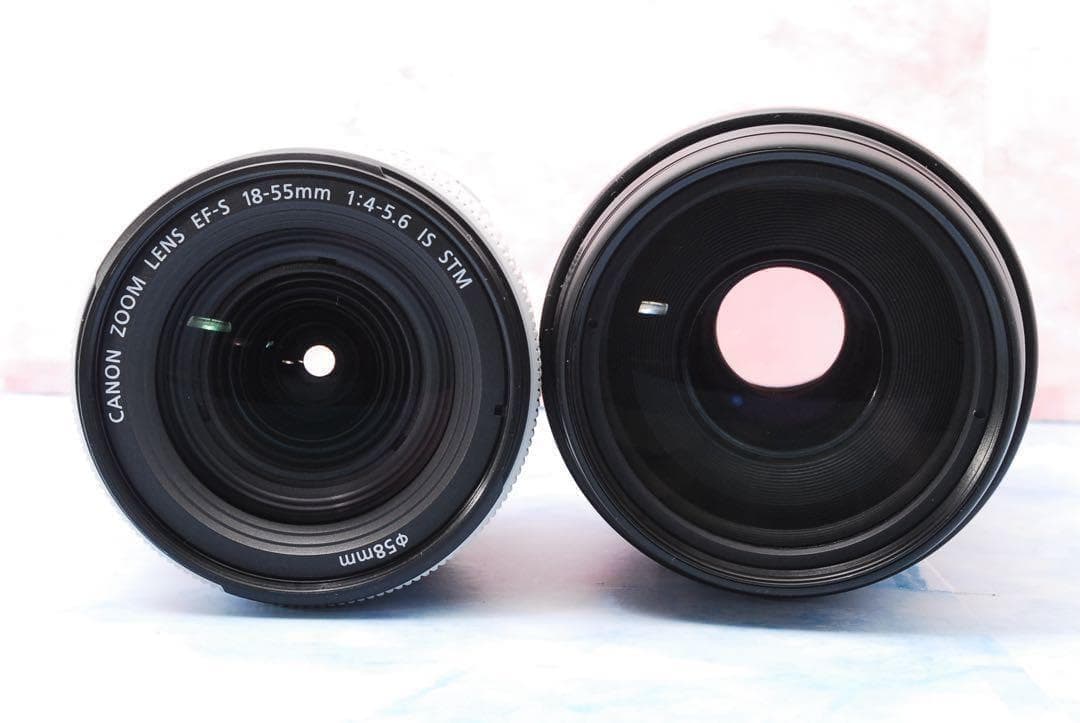 Canon kiss X9☆シルバー☆一眼レフカメラ★高性能STM＆超望遠