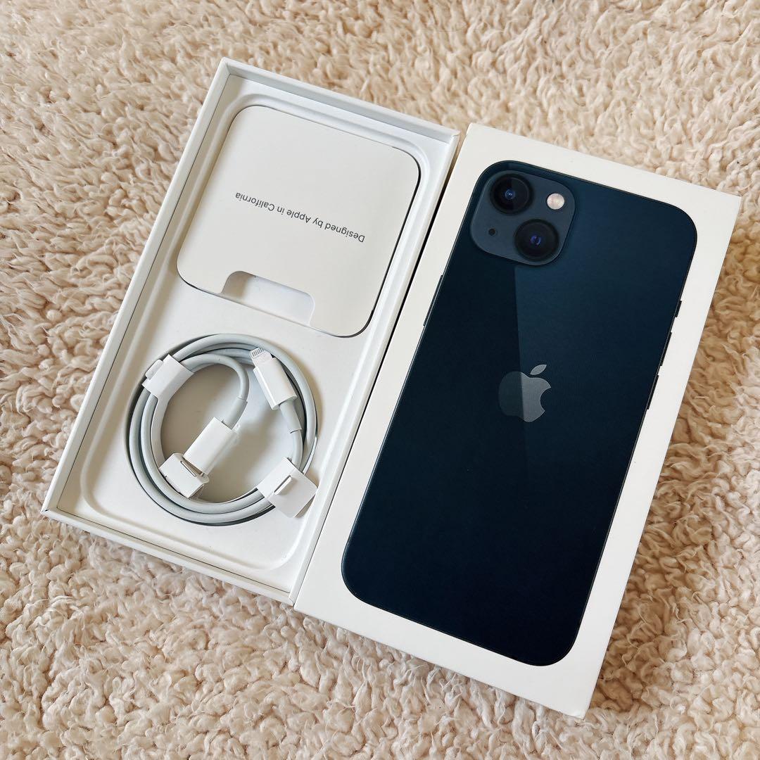 【美品】iPhone 13 ミッドナイト256GB SIMフリー 78%