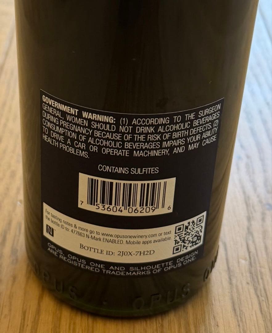Opus One オーパスワン　2009 赤ワイン　750ml 未開栓　正規品