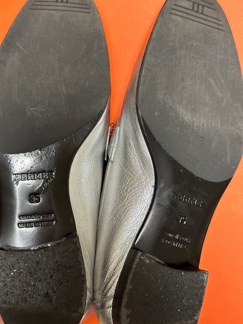 HERMES モカシンパリ　ローファー