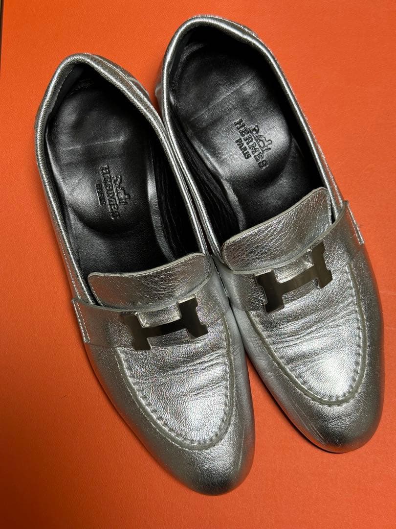 HERMES モカシンパリ　ローファー