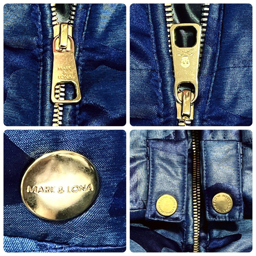 美品✨マークアンドロナ 4way ダウンジャケット ベスト レディース 紺 S