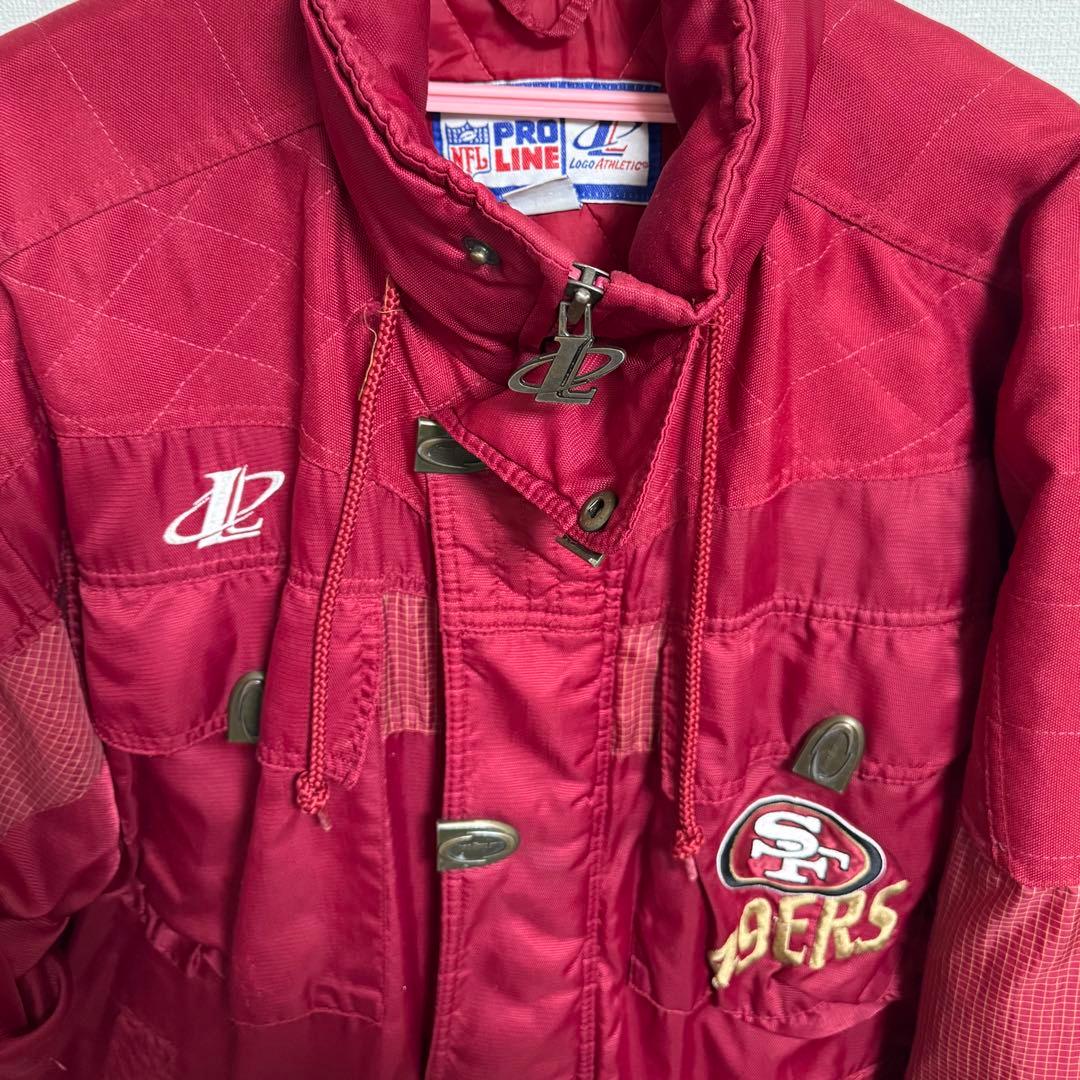 レア古着 90s スターター 風 PROLINE 赤 ナイロンジャケット