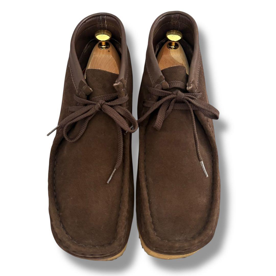 クラークス ワラビー レザーブーツ スウェードシューズ 極美品 【UK7.5G】