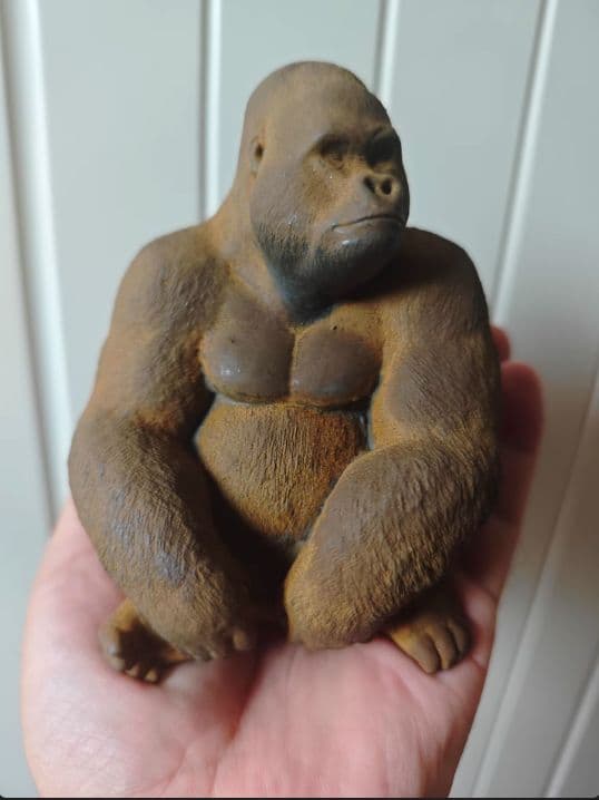 ゴリラ動物 デスク書斎リビング 玄関お 茶台 装飾品 工芸品 置物