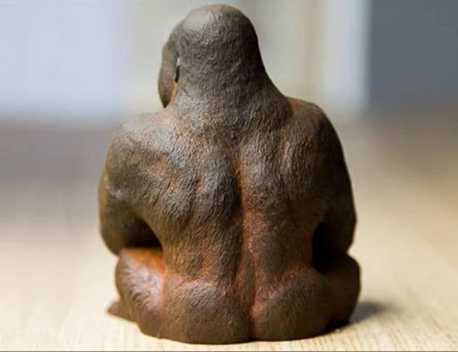 ゴリラ動物 デスク書斎リビング 玄関お 茶台 装飾品 工芸品 置物