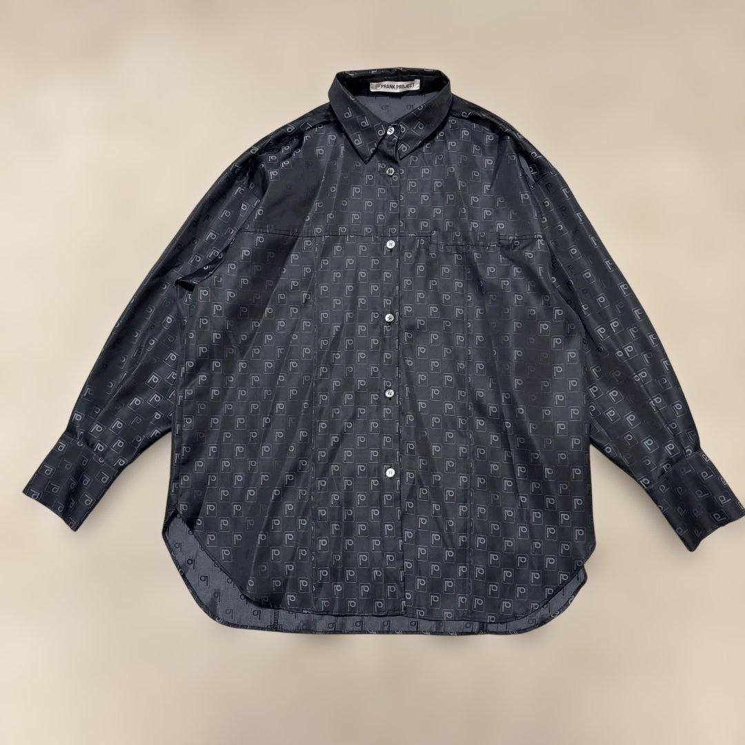 美品⭐️prank project ロゴジャガードシャツ