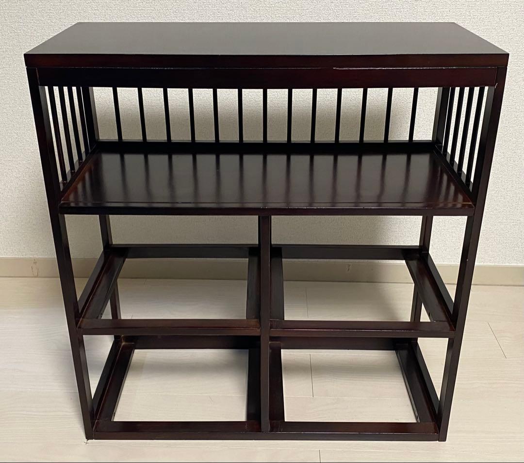 ニッセン　アジア風 レトロ　籐家具 ラタン チェスト　横型 引き出し4個