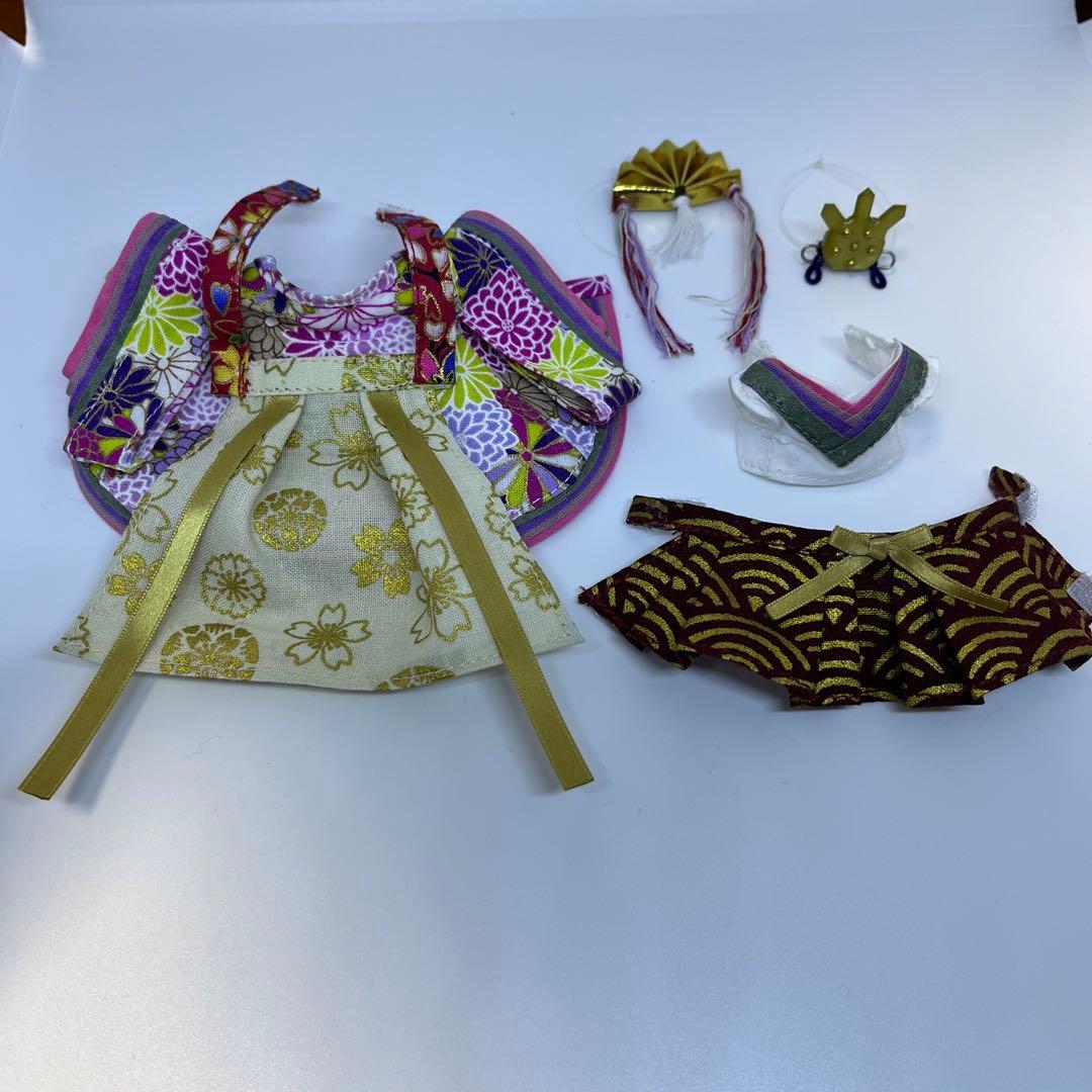 シルバニア　ハンドメイド衣装　雛人形5着セット　男雛女雛　三人官女