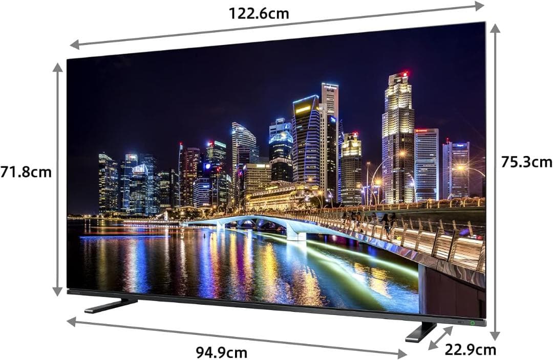 22年製東芝REGZA 55V型 55X8900K 有機ELテレビ
