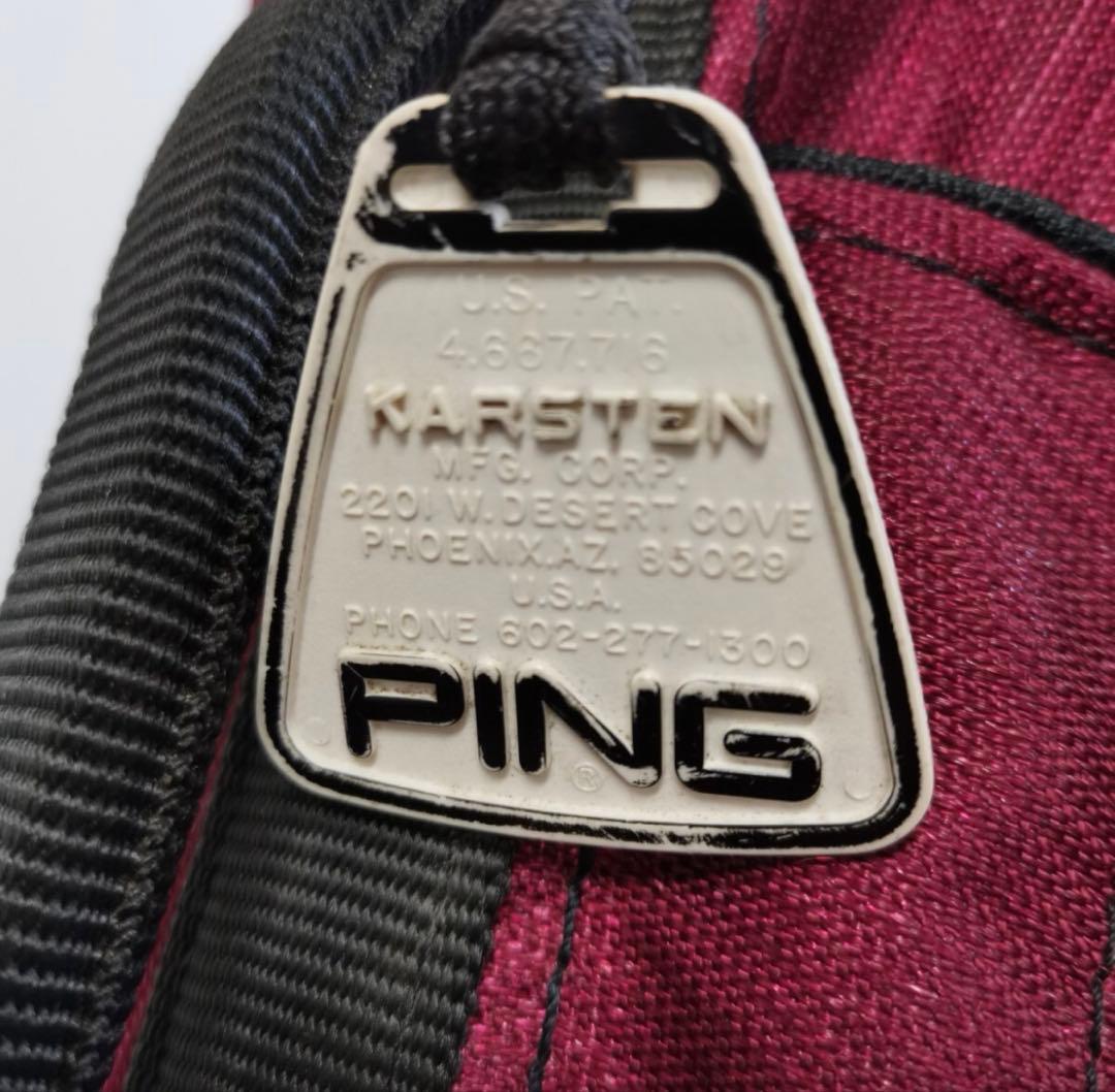 け*ご様 PING キャディバッグ ビンテージ 1990年代 コレクション品 レ