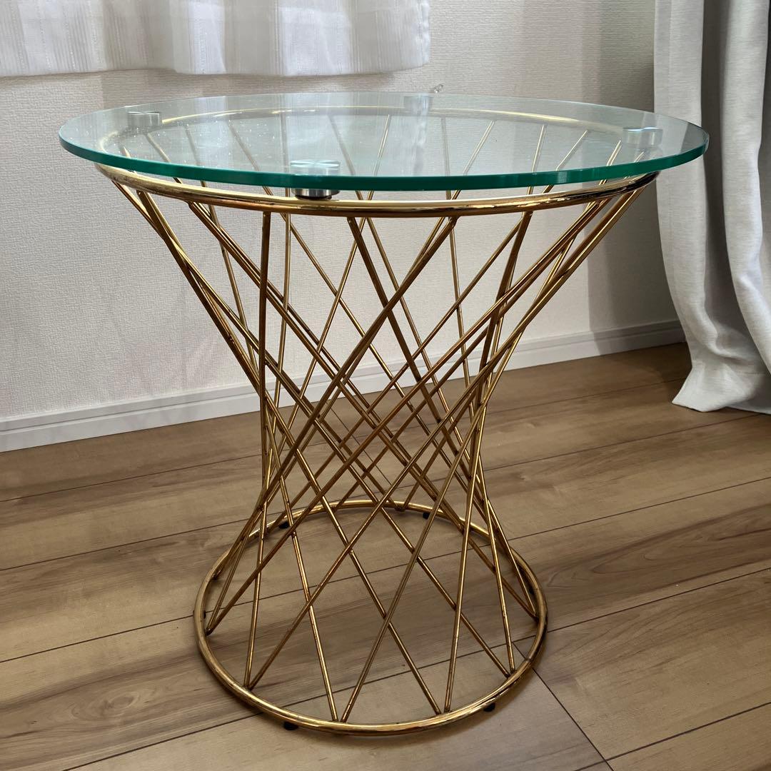 Francfranc フランフラン マーリア ガラス サイドテーブル